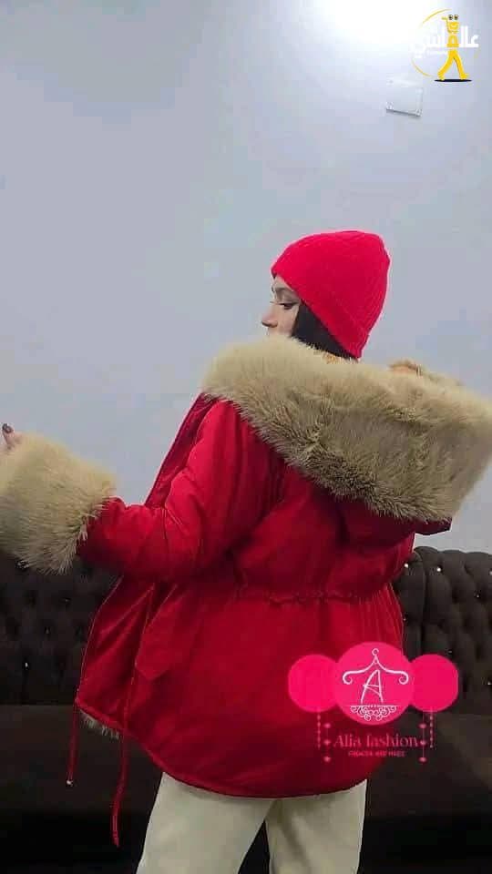 جاكيت مكرو مبطن فرو وديكرون